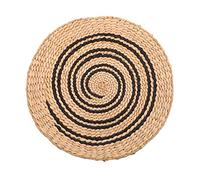 Holibanna Japanese Style Wall Art Straw Woven Pentagram Wall Hanging 30-35cm Diameter Boho Woven Basket Decor Living Room Home Décor Accent