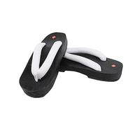 Holibanna Japanese Wooden Clogs Sandals Japan Traditional Shoes Geta White