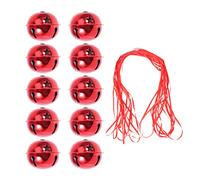 Holibanna Jingle Bells Craft Kit 10cm Star Shiny Bells 10m Ribbon Diy Christmas Decorations Christmas Tree Decorations