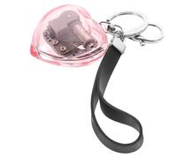 Holibanna Key Chain Heart Music Box Acrylic Luggage Ornament for Bag Decoration for Valentine Day Strap Castle The Sky