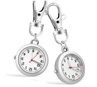 Holibanna Keyring Watch Clip for Nurses Doctors Pocket Wristwatch with Key Buckle
