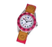 Holibanna Kids Quartz Watch Cartoon Students Watch Nylon Strap for Girls Pupils Child Fashionable and Cute Rose Red