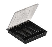 Holibanna Kitchen Tableware Storage Box Large Holder Dividers Cutlery Drawer Organiser Container Drawer Cutlery Organizer Silver Kitchen Organizer Really Compact Cutlery Tray Black The Pet