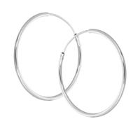 Holibanna Large Silver Hoop Earrings for Women Lightweight Vintage Style Circular Dangle Jewelry Comfortable for Everyday Wear and Parties