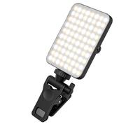 Holibanna LED Clip for Phone Portable Video Light for Live Streaming Compact Photography Light for Cellphone and Laptop Use Soft Illuminating Fill Light