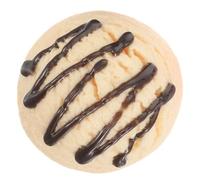 Holibanna Lifelike Plastic Ice Cream Ball Model, Small Vanilla Scoop Simulation Prop for Photography and Party Decoration, Artificial Play Food Display for