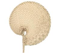 Holibanna Lightweight Synthetic Material Handwoven Wall Decoration Fan with Cattail Leaf Design, No Burr Portable Fan for Summer Parties and Beaches