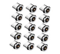 Holibanna Magnetic Charging Cable Type C Adapters Aluminium Material with 360 Degree Rotation 15pcs for Fast Data Transmission and Sturdy Phone Charging Head Random Color