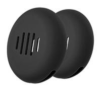 Holibanna Makeup Sponge Organizer 2Pcs Silicone Storage Box Soft Compact Case Black Travel Puff Holder for Foundation and Cosmetic Use