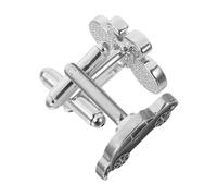 Holibanna Men's Alloy Automotive Bicycle Cufflinks with Drip Oil Detailing Shirt Studs for Car and Bike Enthusiasts Stylish Groom Husband Father Accessory