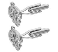 Holibanna Men's Crown Cufflinks Mens Suit Cufflinks Wedding Party Costume Accessories Tuxedo Studs Silver Copper