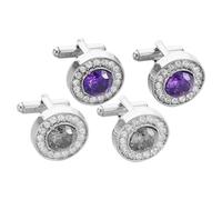 Holibanna Men's Cufflinks and Suit Buttons Round Vintage Cufflinks Tie Clip Fashion Business Jewelry
