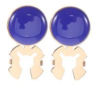 Holibanna Men's Formal Black Copper Cufflinks and Shirt Buttons Set, 2pcs Tuxedo Accessories for Weddings, Proms, and Business Suits