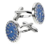 Holibanna Men's French Style Speedometer Cufflinks Solid Metal Durable Auto Racing Shirt Studs for Business Weddings Parties Comfortable Lightweight Formal Accessories