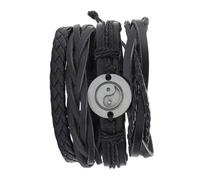 Holibanna Mens Suits 4pcs Mens Bangle Bracelet Men Pu Leather Wristband Braided Bracelets Beaded Bracelet Cuff Bracelets Bracelets Woven Wrist Chian To Weave Suit Man