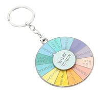Holibanna Metal Roulette Pendant Key Chain Lanyard for Men Unique Bag Decor Keyring