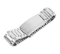 Holibanna Metal Watch Band Stainless Steel 0.59 Inch Replacement Wrist Strap with Foldable Clasp Suitable for Sports and Business Men'S Watches