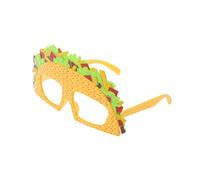 Holibanna Mexican Taco Novelty Glasses for Costume Parties Fun Photo Booth Props Bright and Lightweight Design for Celebrations and Graduation Events