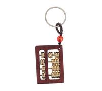 Holibanna Mini Abacus Keychain Pendant Wood Decorative Ornament for Keys and Bags Lightweight Retro Style Abacus Modeling Statue for Home Decor