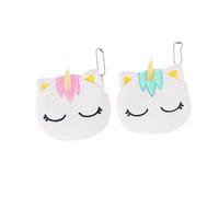 Holibanna Mini Cartoon Unicorn Zipper Coin Bag Plush Coin Purse Squeeze Bag Credit Cards Keys Cosmetics Perfect for Kids School Shopping