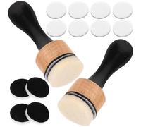 Holibanna Mini Round Ink Blending Tool with Reusable Replacement Sponge Pads for Distress Ink Pads Portable Craft Accessory for Card Making and Scrapbooking Art Projects