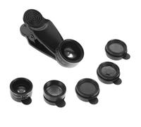 Holibanna Mobile Phone Camera Lens Kit External Clip Wide Angle Macro Fisheye Telephoto Lens Set with High Definition Imaging and Easy Installation for Smartphones