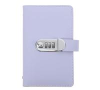 Holibanna Money Saving Binder Budget Book Large Capacity Storage Pu Material Alloy Lock Cash Pockets Dual-Sided Insertion Elegant Appearance Sl nd Stylish Design for Home Financial