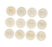 Holibanna Monthly Progress Cards Set, Newborn Month Days Record Cards with Leaf Design, Growth Tracker for Photography and Birthday Commemoration