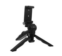 Holibanna Multi-functional Phone Tripod Stand Desktop Phone Holder Adjustable Mobile Bracket Stable Handheld Selfie Stick for Live Streaming and Video Recording for Travel and Home Use