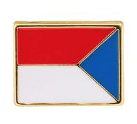 Holibanna National Flag Metal Brooch Creative Clothes Badge for Festivals Birthdays and Casual Events Fashion Breastpin for Boys Girls and Friends Czech Republic Design