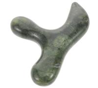 Holibanna Natural Green Aventurine Stone Acupoint Massage Stick for Foot and Full Body, Triangular Jade Foot Massager with Meridian Therapy for Relaxation and Relief at Home