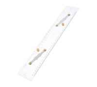 Holibanna Nautical Mapping Ruler Parallel Line Ruler Nautical Charts Navigation Tools Measuring Divider High-precision Drafting Tool Transparent Stainless Steel