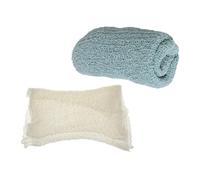 Holibanna Newborn Photography Stretch Swaddle Wrap Set for Babies, Breathable Soft Gauze Fabric, Elastic Knit Baby Photo Props, Washable Reusable Background for Studio Photoshoot, 2pcs Milk