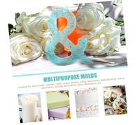 Holibanna Non-Stick Silicone Crystal Epoxy Mold for DIY Crafting Texture Alphabet and Symbol Shapes for Resin Art and Home Decoration