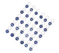 Holibanna Number Tags Labels Luggage Id Tags Labels Aluminium Metal Key Ring Classifying Things Naming Keys Office Home 1.18x1.18x0.04 Inch