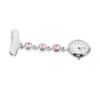 Holibanna Nurse Watch Clip on Pink Bling Fob Watch for Nurses Hanging Lapel for Students and Exams