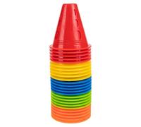 Holibanna Obstacle Portable Setting up Obstacle Courses and Field Boundaries and with PE Material 25pcs Cones Excellent Endurance, Flat Bottom and Wide Base Roller-skating