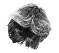 Holibanna Old Man Costume Wig Light Grey Grandpa Costume Set for Halloween Cosplay Party Accessories with Beard and Eyebrows for Men and Women