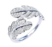Holibanna Open Ring Aesthetic Rhinestone Ring for Women Simple Finger Decoration Fashion Accessory Parties and Special Occasions