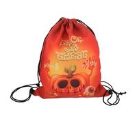 Holibanna Outdoor Drawstring Backpack Large Capacity Oxford Cloth Backpack with Cartoon Halloween Pattern Folding Portable Design for Families and Friends Business Trips Travel