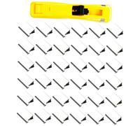 Holibanna Paper Stapler Fast Clam Clip Dispenser with Refill Clips for Office School Use Document Clipper for Reports Presentations Random Color
