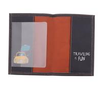 Holibanna Passport Organizer Bag Portable Pu Passport Holder Card Slots Cute Cartoon Dinosaur Design Travel Accessory for Bank Cards