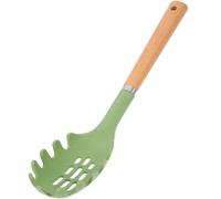 Holibanna Pasta Fork Random in Silicone Spaghetti Spoon Practical and Easy to Clean Heat Resistant Noodle Serving Tool Green Color Daily Kitchen Cooking and Restaurant Use