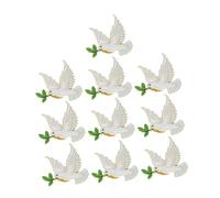 Holibanna Peace Dove Brooch Pin with Olive Branch Decorative Animal Lapel Jewelry for Women Zinc Alloy Cartoon Style Pin Badge for Dresses Coats Sweaters Elegant Symbol of Peace Accessory