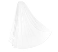 Holibanna Pearl Bridal Veil with Comb Ivory Sheer Tulle Short Wedding Hair Accessory for Brides Comfortable Breathable Fabric Multi Occasion Use Suitable for Weddings Parties and Photoshoots
