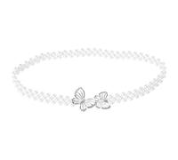 Holibanna Pearl Dress Belt Rhinestone Bridal Belt Sequin Wedding Sash Decorative Dress Belt for Bridesmaid Dress Evening Gown (Butterfly Style)