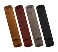 Holibanna Pen Holder Sleeve Pouch and Elastic Band Adjustable 4pcs Pu Leather Pen Protector Wear Resistant for Notebook and Planner Gift for Family