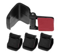 Holibanna Pet Tank Latch and Easy to Remove Design Black 4pcs Plastic Reptile with Anti-escape Function Suitable for Turtle Terrarium Feeding Box and Rain Forest Tank Accessories