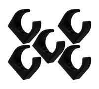 Holibanna Pipe Clamp and Reusable Design 5pcs for Marine Use, Black Nylon U-Shaped Water Line Pipe Holder with Sunlight Resistance for Yacht Piping and Electrical Wires on Deck and Marine