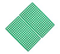 Holibanna Plastic Rabbit Cage Flooring 2pcs with Round Hole Ventilation, 30x50cm Bunny Feet Pads for Small Pets, Indoor Cage Mat for Hamsters and Chinchillas